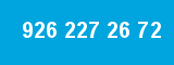926 227 26 72 926 227 26 72